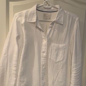 JCrew women’s cotton gauze shirt